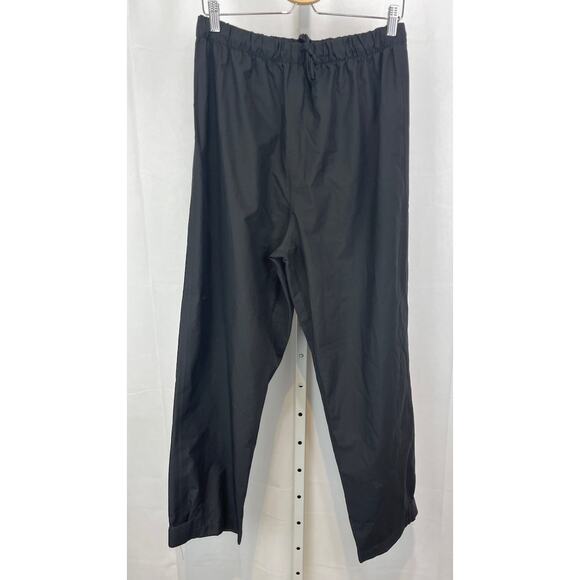 REI Goretex Rain Pants Drawstring Waist Black Vintage Size L Short - Picture 1 of 11